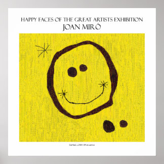 myro happy face poster 11"x11"