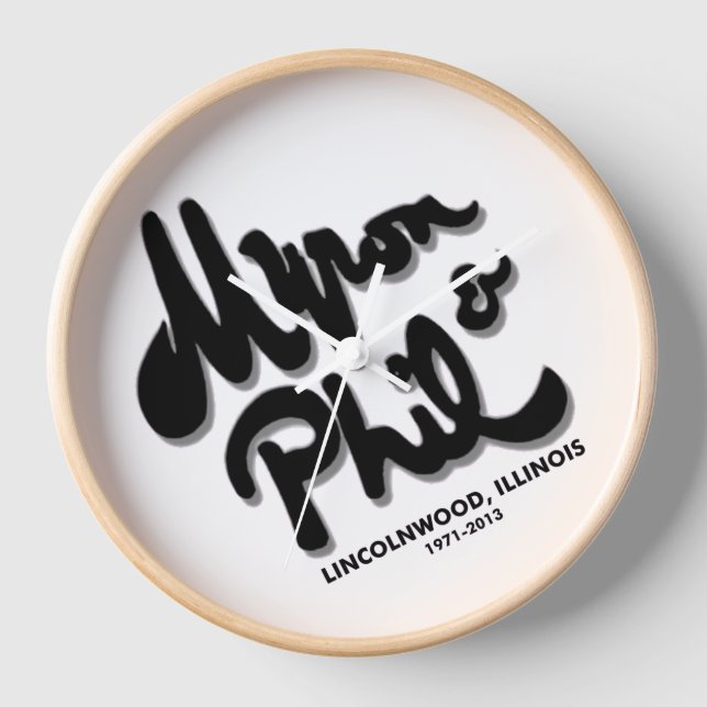 Myron and Phil's Steak House, Lincolnwood, IL Clock (Front)