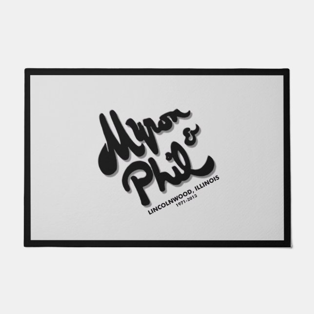 Myron and Phil's Steak House, Lincolnwood, IL Door Doormat (Front)