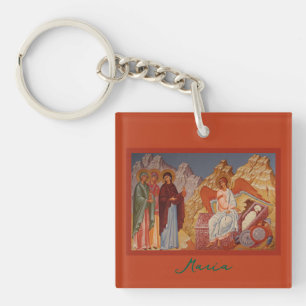 Myrrh Bearing Women l Orthodox Icon l Personalise, Key Ring