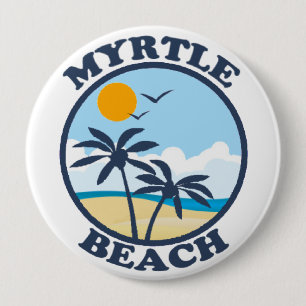 Myrtle Beach. 10 Cm Round Badge