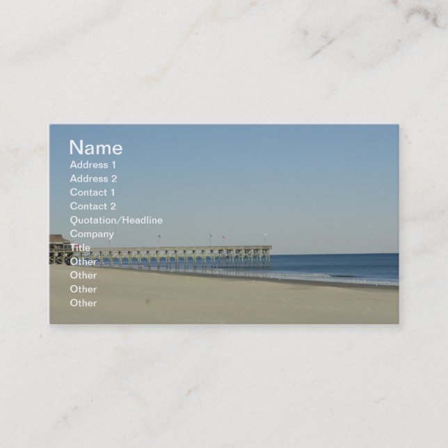 Myrtle Beach Business Card (Front)