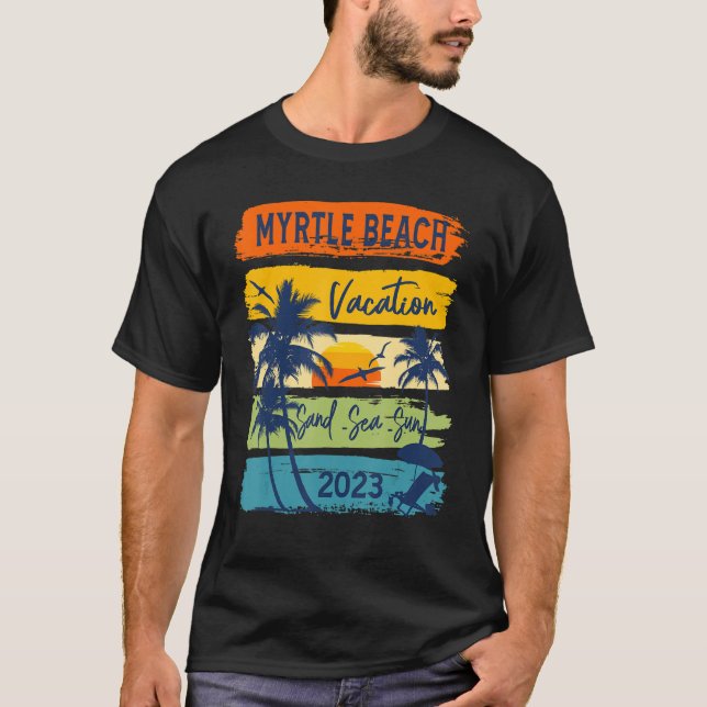Myrtle Beach Carolina Vacation 2023 Family Group S T-Shirt (Front)