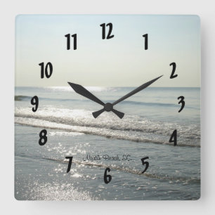 Myrtle Beach, SC. #16 Square Wall Clock