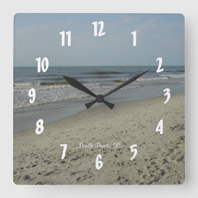Myrtle Beach, SC. #3 Square Wall Clock (Front)