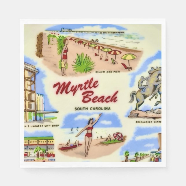 Myrtle Beach Sites  Napkin (Front)