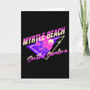 Myrtle Beach South Carolina 80s Retro Sc Vacation Card