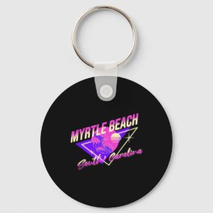 Myrtle Beach South Carolina 80s Retro Sc Vacation Key Ring