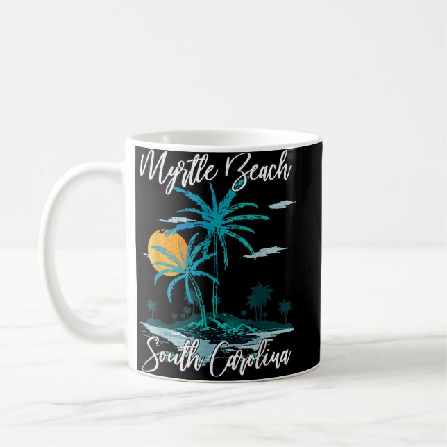 Myrtle Beach South Carolina Beach Summer Surfing P Coffee Mug (Left)
