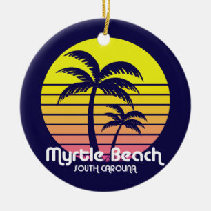 Myrtle Beach,South Carolina Ceramic Tree Decoration
