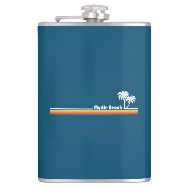 Myrtle Beach South Carolina Hip Flask (Front)