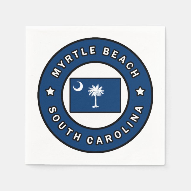 Myrtle Beach South Carolina Napkin (Front)