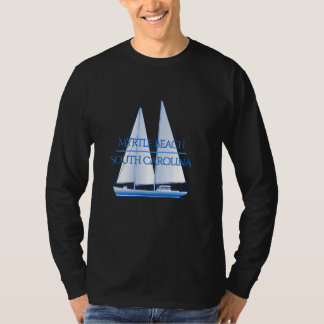 Myrtle Beach South Carolina Nautical Sailboat Boat T-Shirt