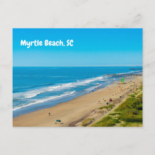 Myrtle Beach, South Carolina Ocean Waves Postcard