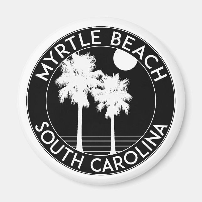 Myrtle Beach South Carolina Palms Magnet (Front)