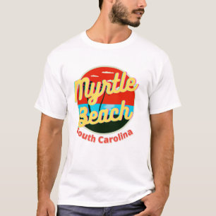 Myrtle Beach South Carolina Retro Vintage Sunset T-Shirt