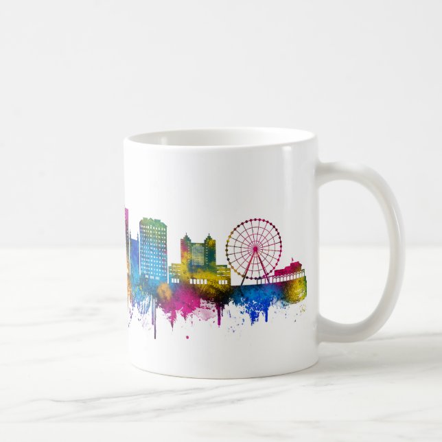 Myrtle Beach South Carolina Skyline Coffee Mug (Right)