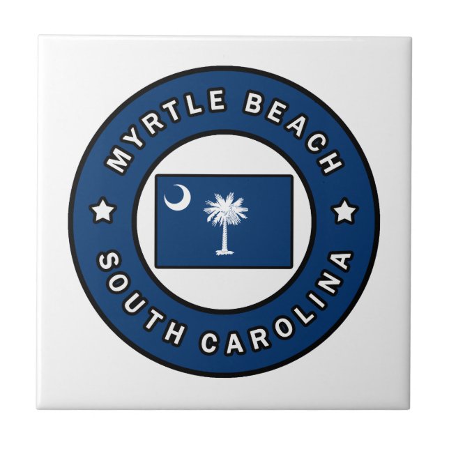 Myrtle Beach South Carolina Tile (Front)