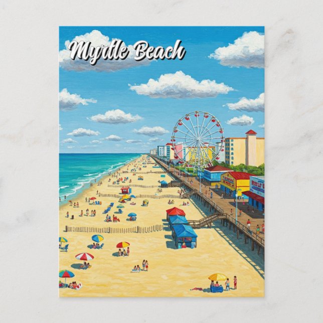 Myrtle Beach South Carolina Travel Postcard (Front)