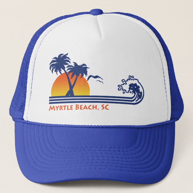 Myrtle Beach South Carolina Trucker Hat (Front)