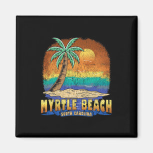 Myrtle Beach South Carolina Vintage Distressed Sou Magnet