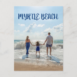 Myrtle Beach Souvenir Sand and Surf with Family Postcard