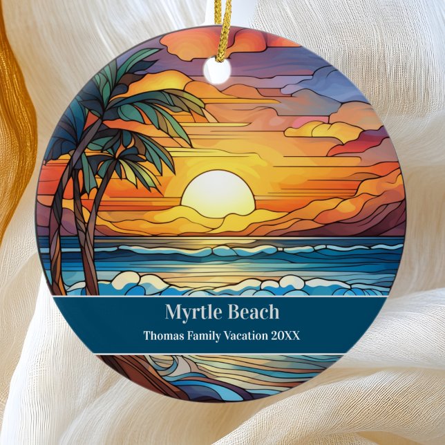 Myrtle Beach Vacation Ceramic Tree Decoration (Creator Uploaded)