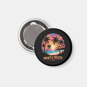 Myrtle Beach Vacation Surfer Magnet