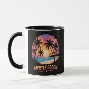 Myrtle Beach Vacation Surfer Mug