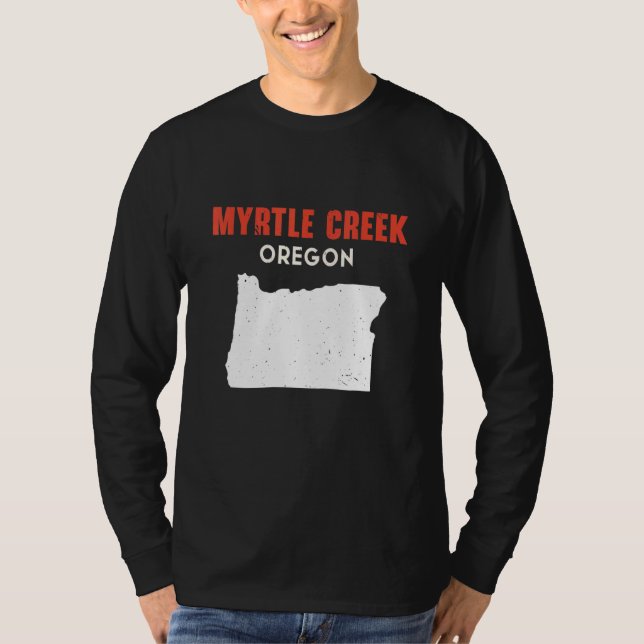 Myrtle Creek Oregon USA State America Travel Orego T-Shirt (Front)