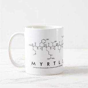 Myrtle peptide name mug