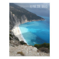 Myrtos Bay Beach Kefalonia Island Greece