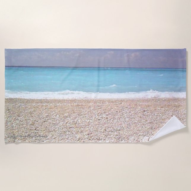Myrtos Beach Towel (Front)