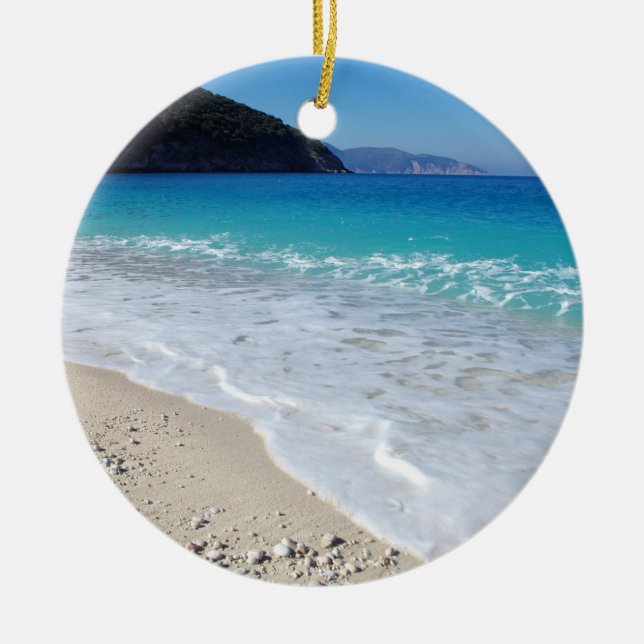 Myrtos – Kefalonia Ceramic Tree Decoration (Front)