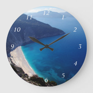 Myrtos – Kefalonia Large Clock