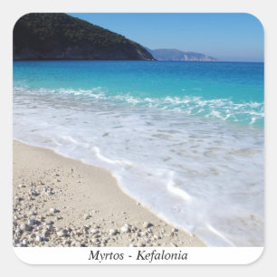 Myrtos – Kefalonia Square Sticker