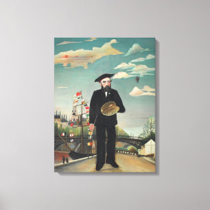 Myself Portrait Landscape 1890, Henri Rousseau Canvas Print