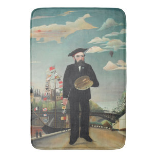 Myself: Portrait – Landscape, Henri Rousseau 1890 Bath Mat