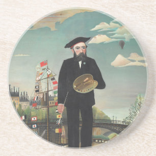 Myself: Portrait – Landscape, Henri Rousseau 1890 Coaster