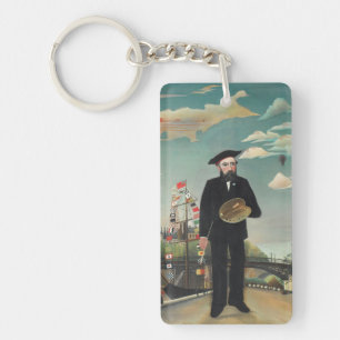Myself: Portrait – Landscape, Henri Rousseau 1890 Key Ring