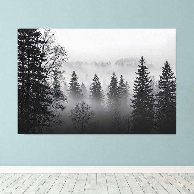 Mysteries of the Mist Canvas Print (Insitu(Wood Floor))