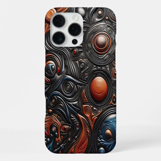 Mysterious Alien Designs From a Distant Realm iPhone Case (Back)