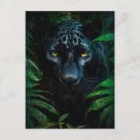 Mysterious Black Panther Jungle Wildlife Design