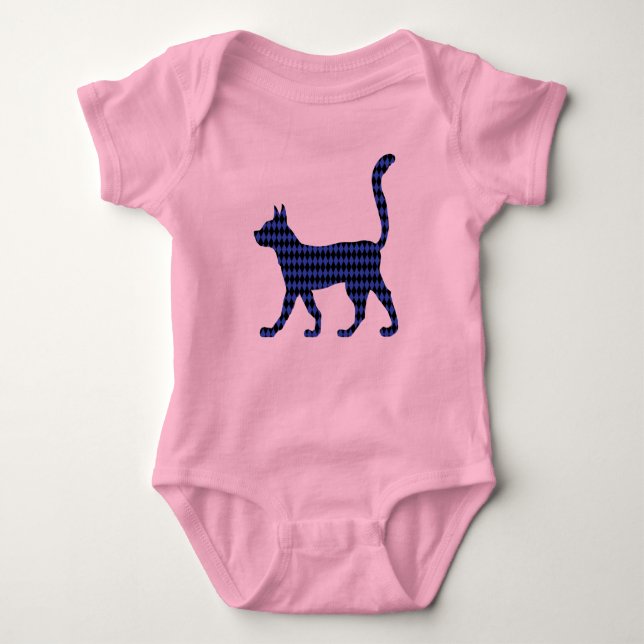 Mysterious Cat Baby Bodysuit (Front)