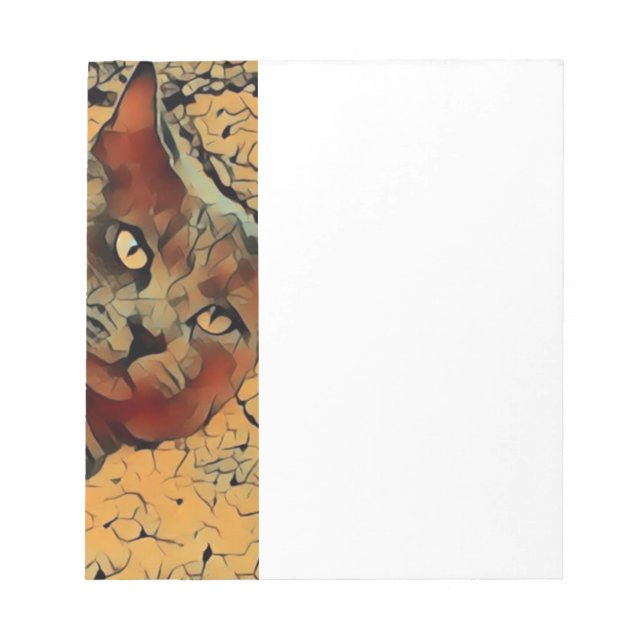 Mysterious Cat Notepad (Front)