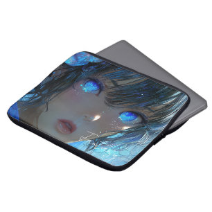 Mysterious Fantasy Girl - Ocean Art Aesthetic Laptop Sleeve