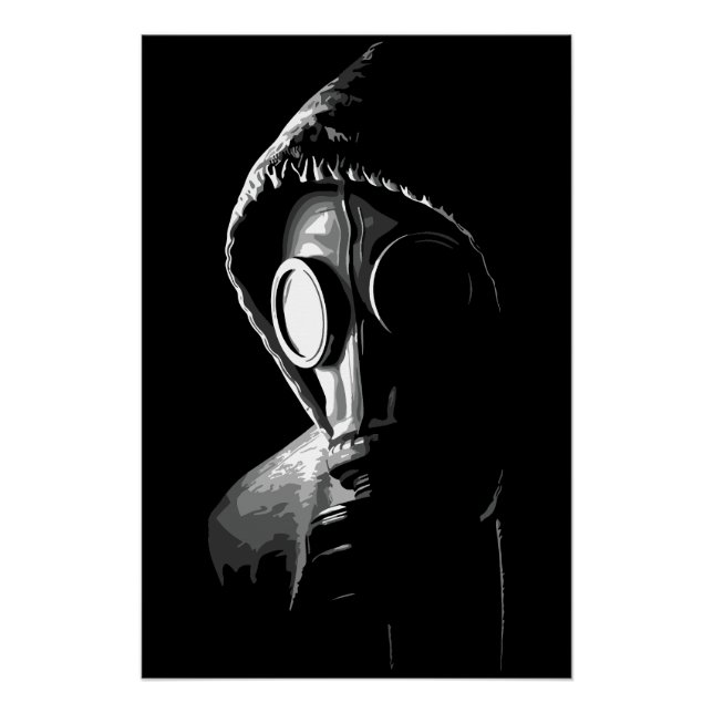 Mysterious Gas Mask Hood Poster (Front)