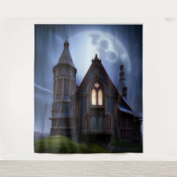 Mysterious Gothic House on hill