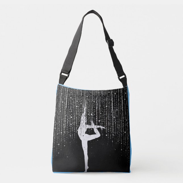Mysterious Gymnast / Dancer Personalised Crossbody Bag (Front)