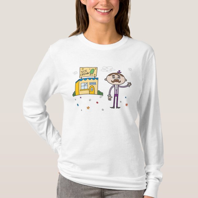 Mysterious Ice Cream Shop - Ladies Hoody (Front)
